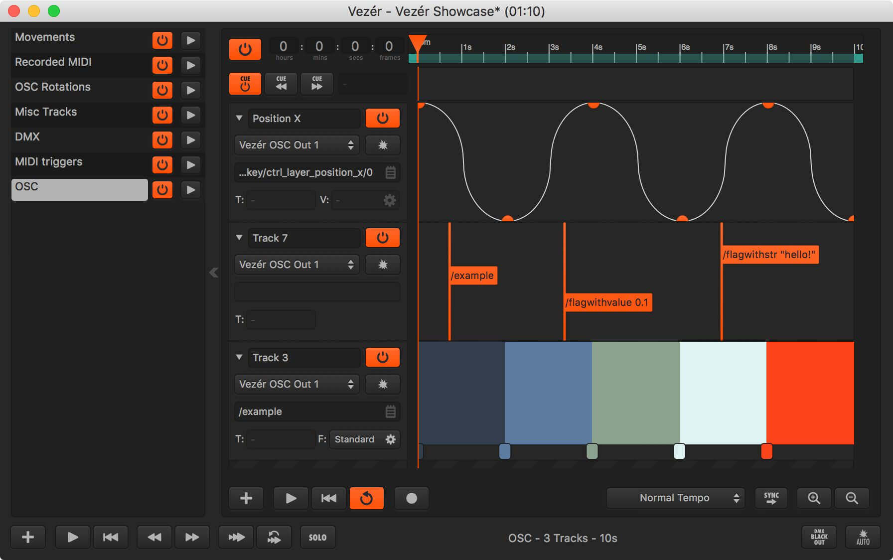 OSC Tracks